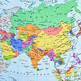 kolorowa mapa świata